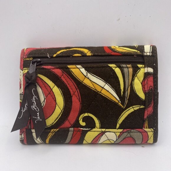 Vera Bradley Euro Wallet in Puccini Trifold Billfold credit card holder - Picture 2 of 4